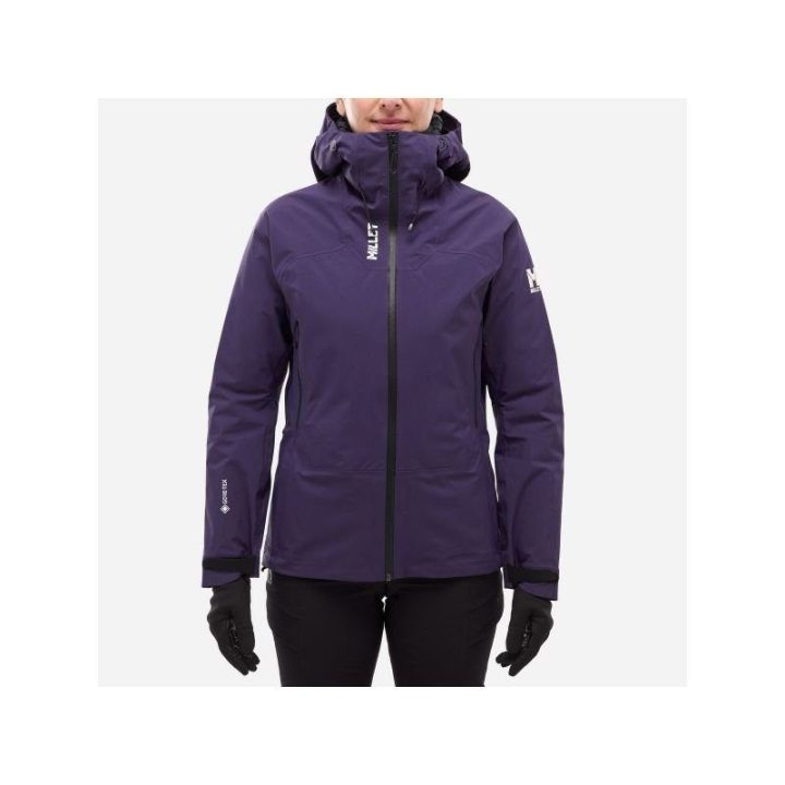 Moteriška striukė su GORE-TEX membrana Millet Kamet GTX, violetinė