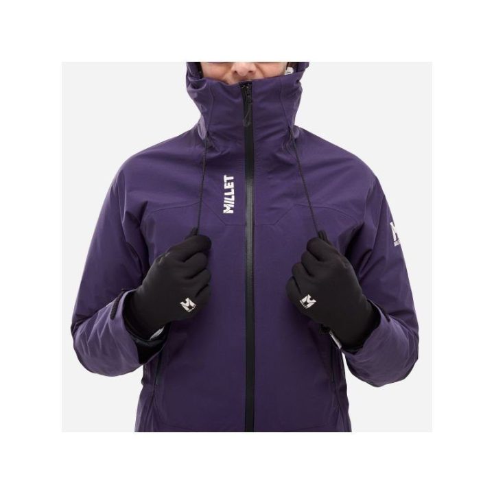 Moteriška striukė su GORE-TEX membrana Millet Kamet GTX, violetinė