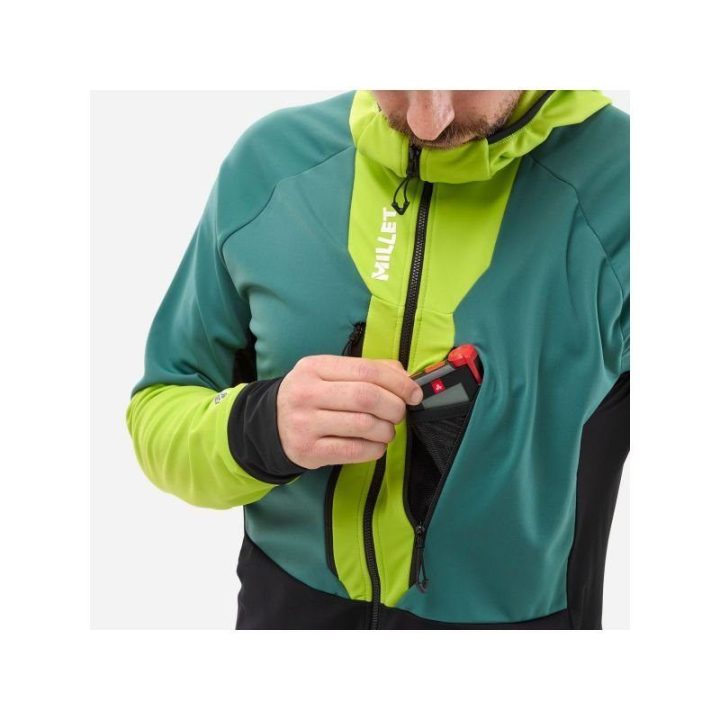Vyriška slidinėjimo striukė Millet Pierraent Hoodie, juoda