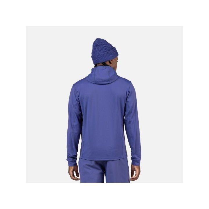 Vyriškas džemperis su gobtuvu Rossignol Mid Layer Stretch, mėlynas