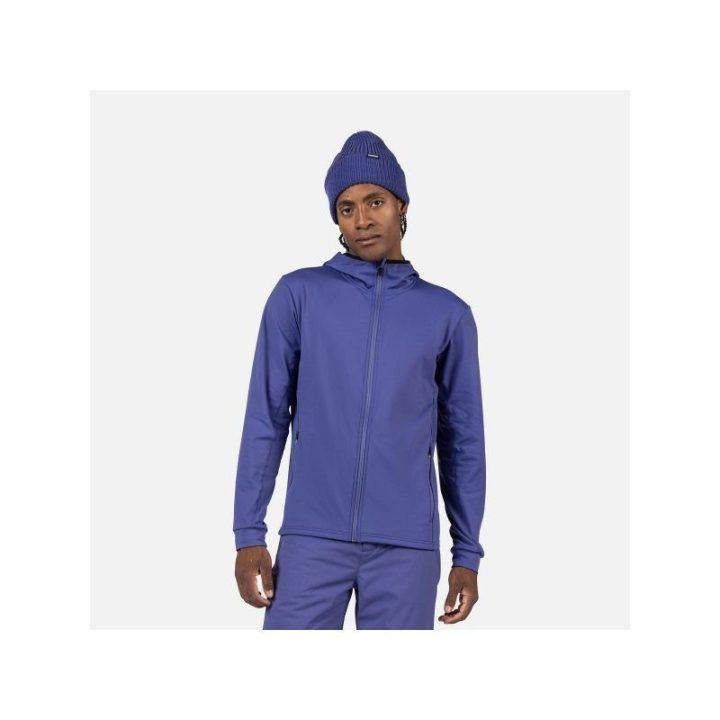 Vyriškas džemperis su gobtuvu Rossignol Mid Layer Stretch, mėlynas