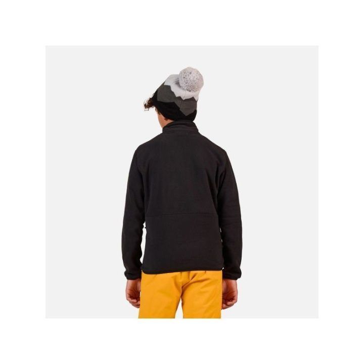 Vaikiškas flisinis džemperis Rossignol Strawpile Fleece FZ, juodas