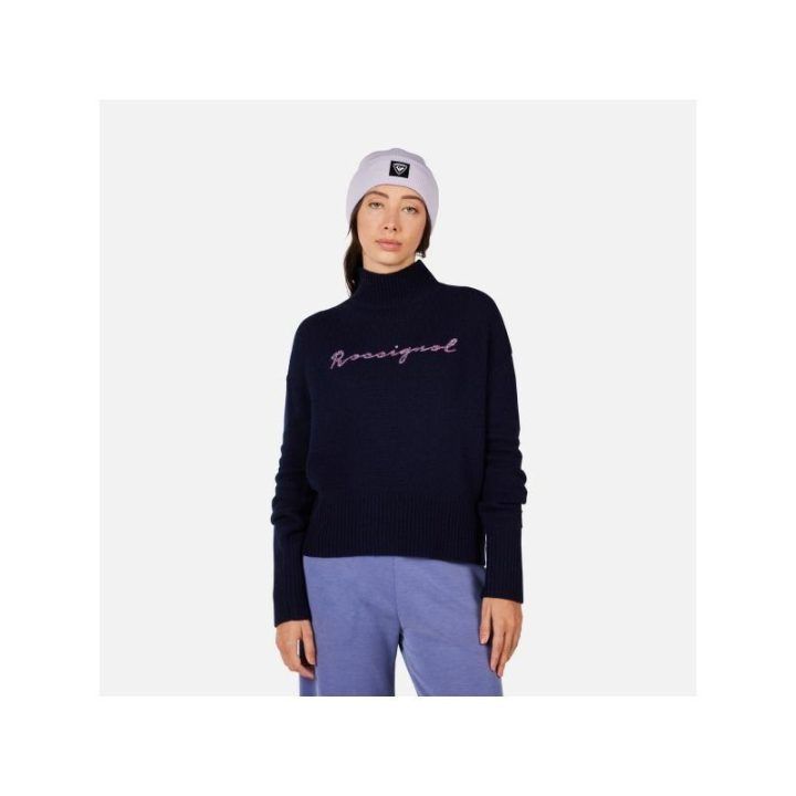 Moteriškas golfas Rossignol Signature, tamsiai mėlynas