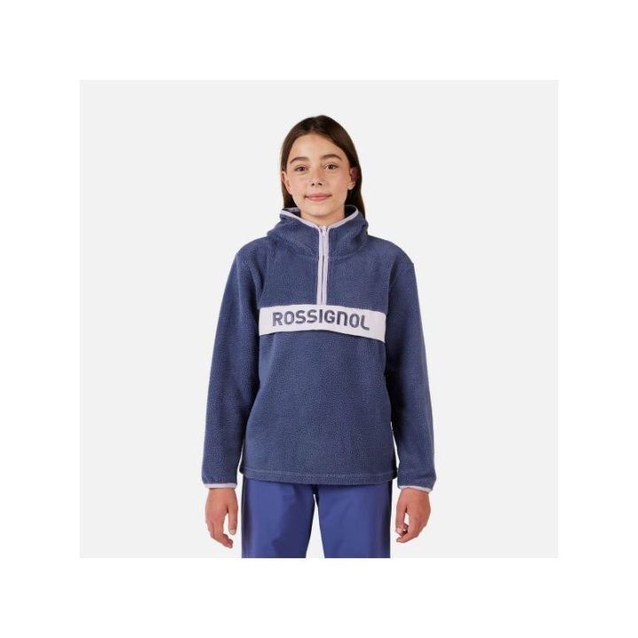 Vaikiškas džemperis Rossignol Alltrack Anorak Fleece, mėlynas