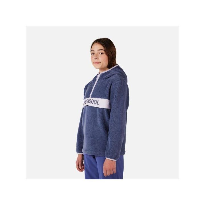 Vaikiškas džemperis Rossignol Alltrack Anorak Fleece, mėlynas