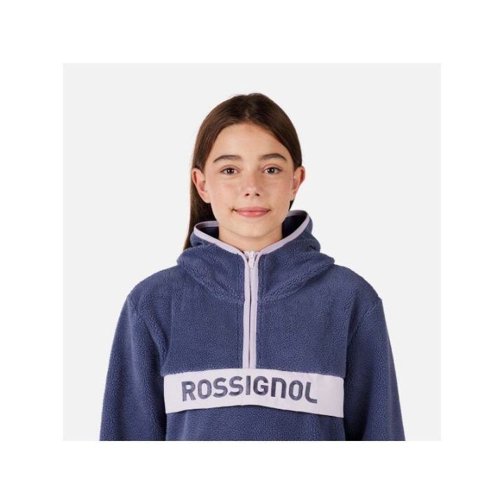 Vaikiškas džemperis Rossignol Alltrack Anorak Fleece, mėlynas