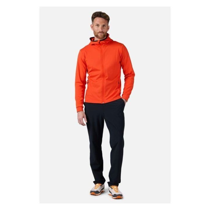 Vyriškas džemperis su gobtuvu Rossignol Mid Layer Thin Fz, oranžinis