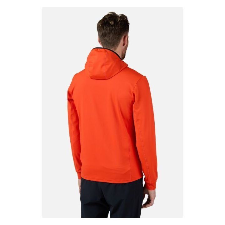 Vyriškas džemperis su gobtuvu Rossignol Mid Layer Thin Fz, oranžinis