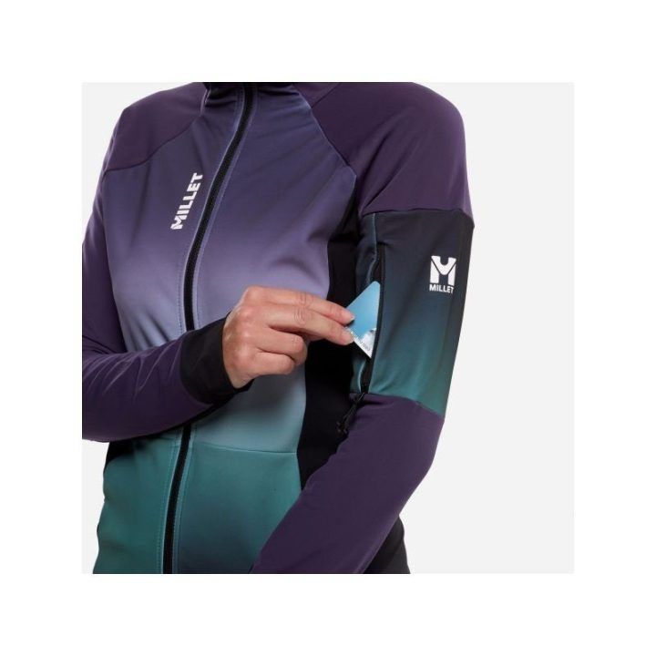 Moteriška slidinėjimo striukė Millet Pierra Ment Hoodie, violetinė