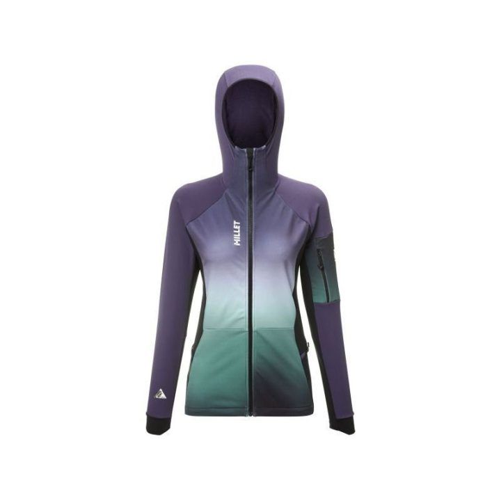 Moteriška slidinėjimo striukė Millet Pierra Ment Hoodie, violetinė