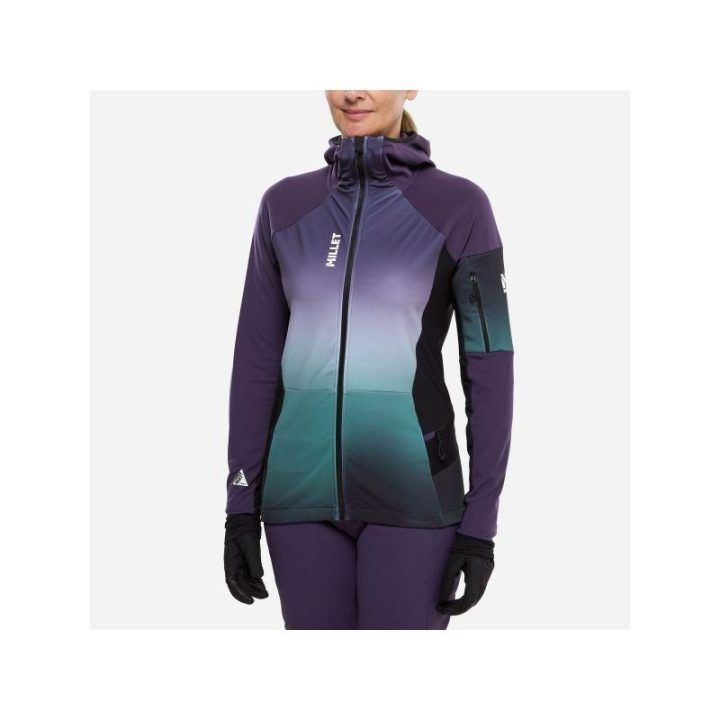 Moteriška slidinėjimo striukė Millet Pierra Ment Hoodie, violetinė