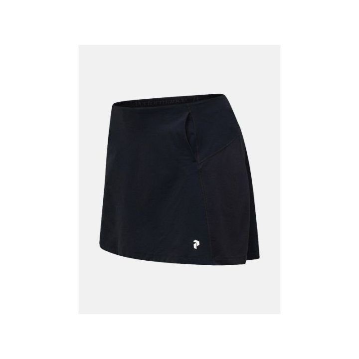 Sijonas su vidiniais šortais Peak Performance MountainBreath, juodas