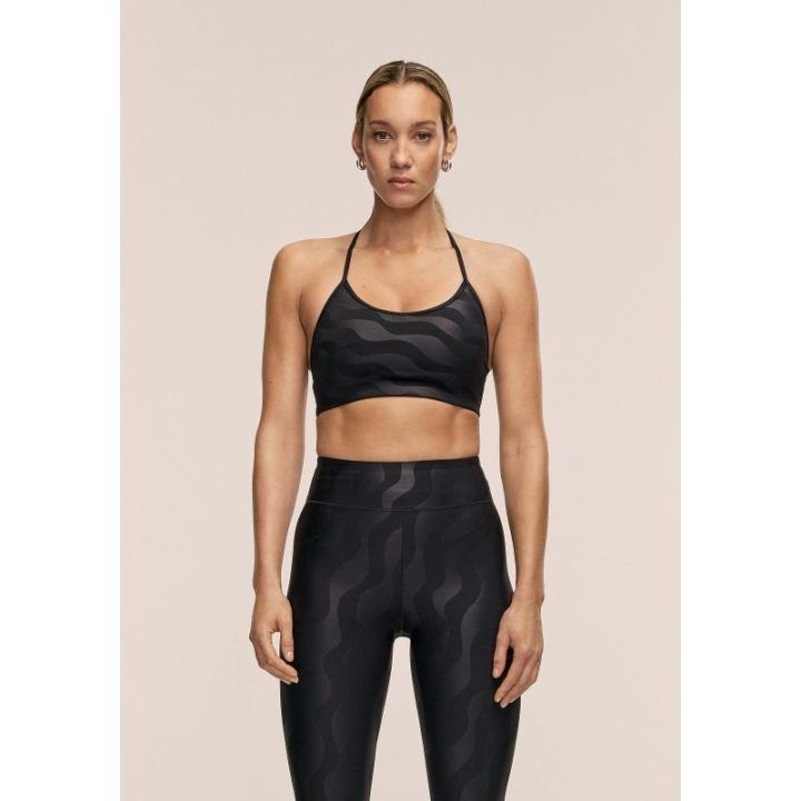 Sportinė liemenėlė su vidutine atrama Casall Sleek Strappy, juoda