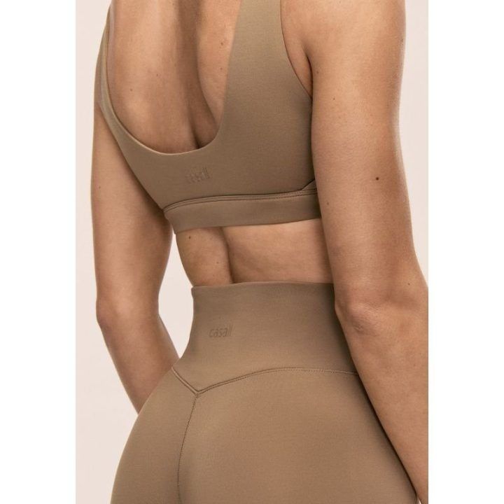 Sportinė liemenėlė su išimamais įdėklais CASALL Soft Touch, žalia