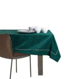 Butelinės žalios spalvos staltiesė 130×180 cm AmeliaHome GAIA