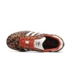 Moteriški sportbačiai su leopardo raštu adidas Samba OG, raudoni