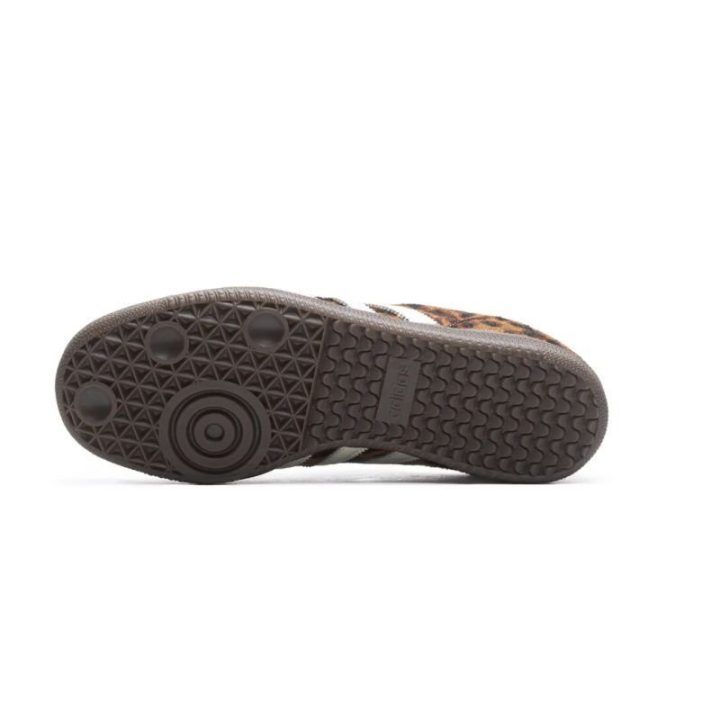Moteriški sportbačiai su leopardo raštu adidas Samba OG, raudoni