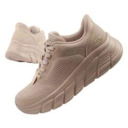 Moteriški sportbačiai Skechers Bobs B Flex Slip-ins, smėlio