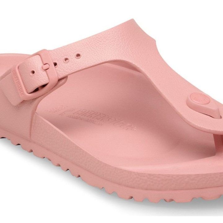 Moteriškos šlepetės per pirštą Birkenstock Gizeh EVA, rožinės