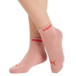Moteriškų kojinių komplektas Puma, 3 poros, rožinė, raudona ir balta