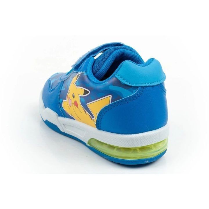 Vaikiški LED sportbačiai su lipukais Leomil Pokémon, mėlyni