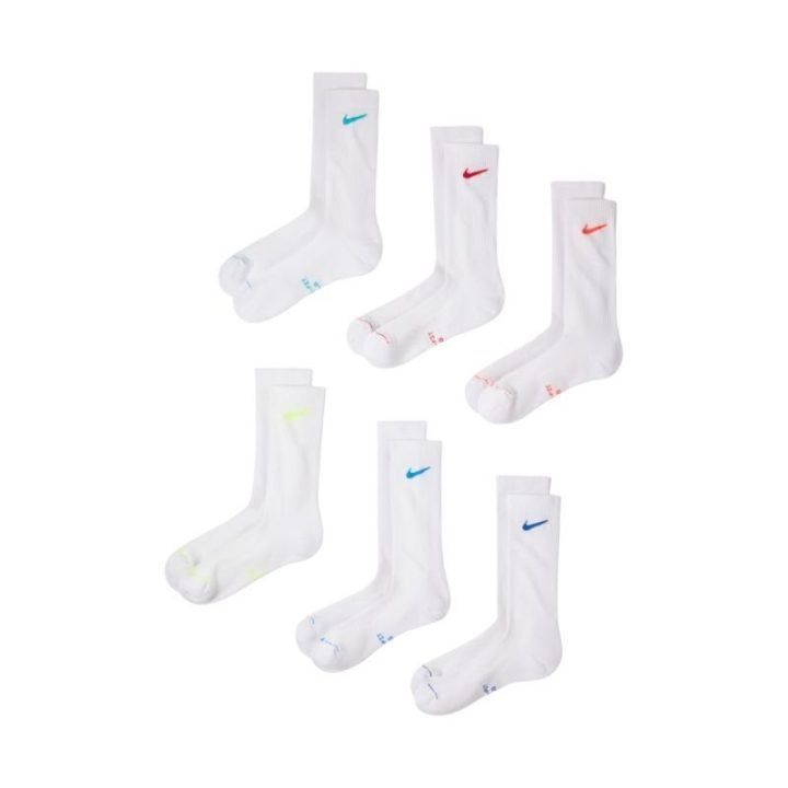 Kojinių komplektas Nike Everyday Elevated, 6 poros, baltas