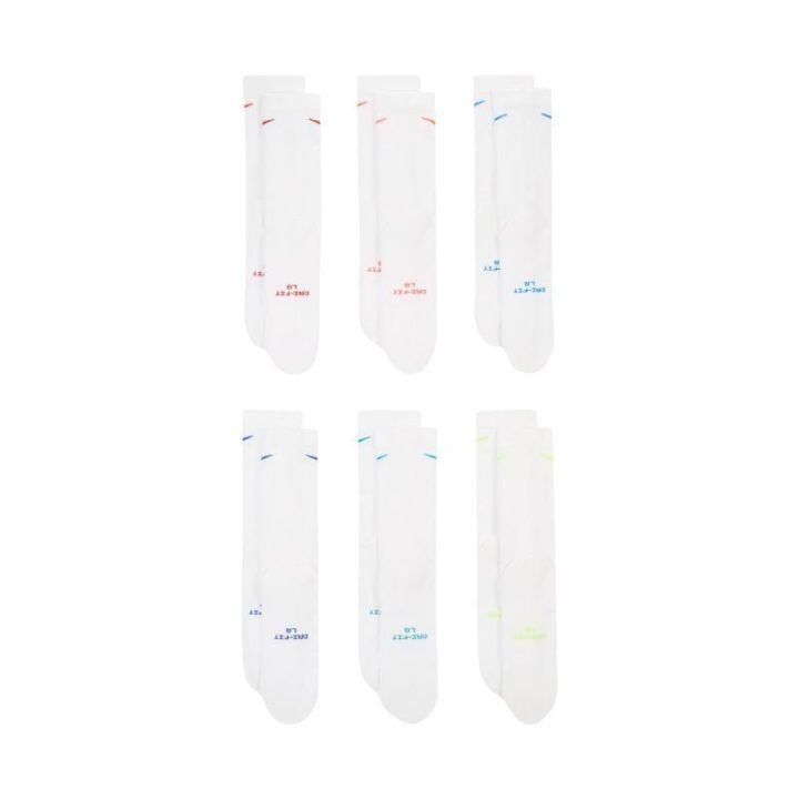 Kojinių komplektas Nike Everyday Elevated, 6 poros, baltas