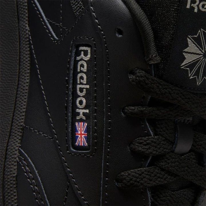 Moteriški sportbačiai Reebok Club C, juodi ir tamsiai pilki