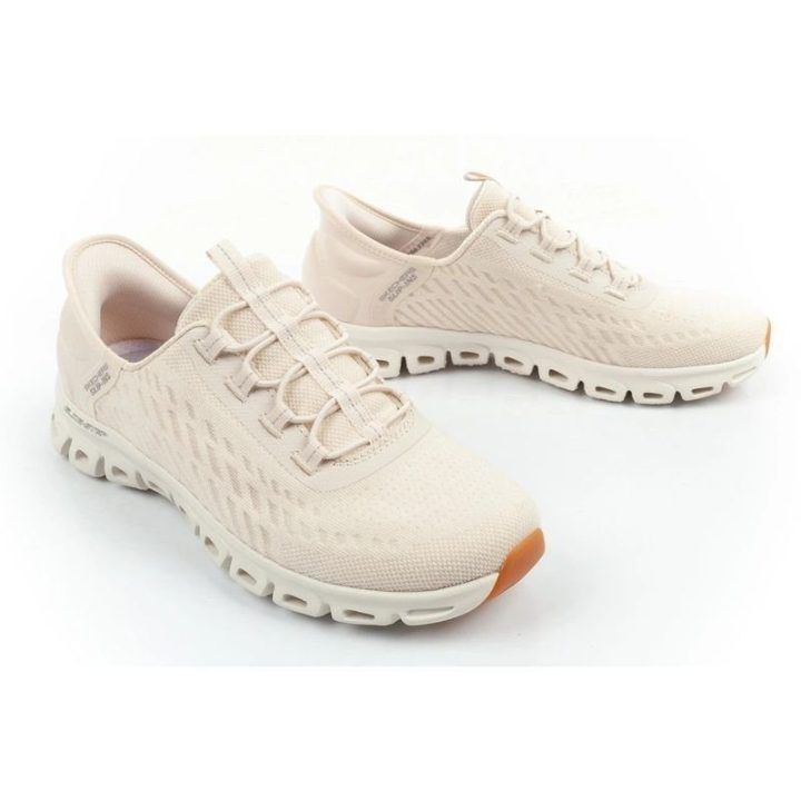 Moteriški įspiriami sportbačiai Skechers Glide-Step, ekru