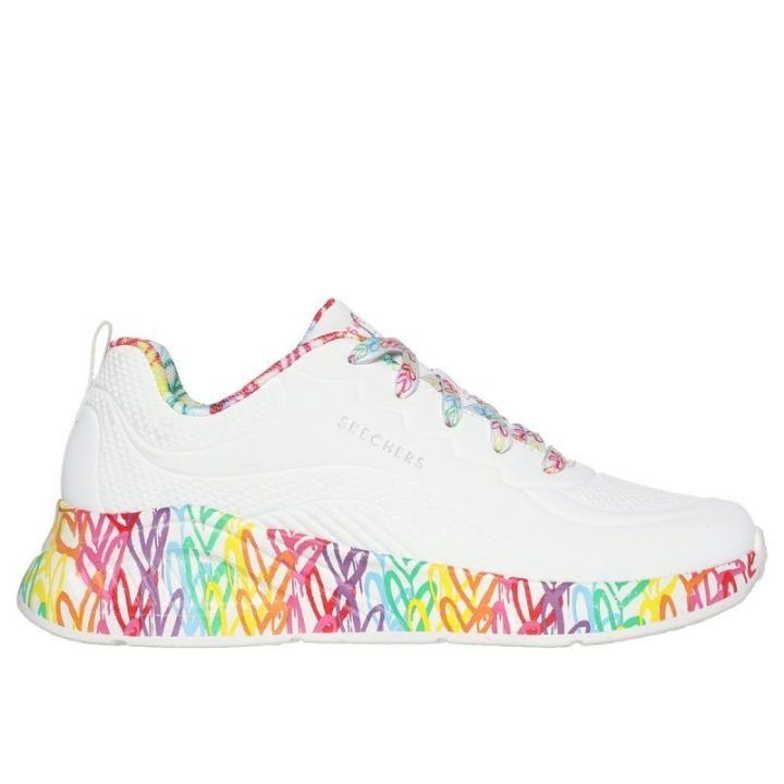 Moteriški sportbačiai Skechers Una Lite Exuberant Hearts