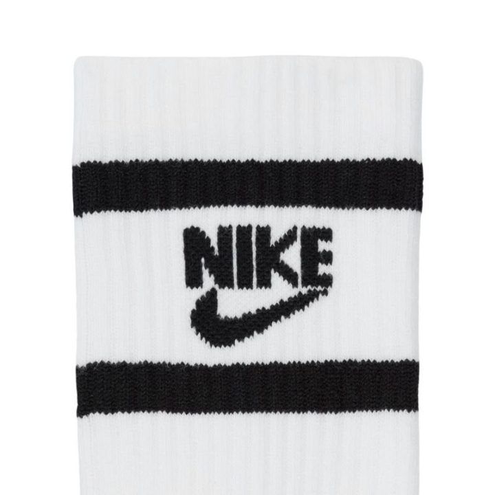 Vaikiškos kojinės Nike Everyday Cush Crew, 6 porų, baltos, pilkos ir juodos