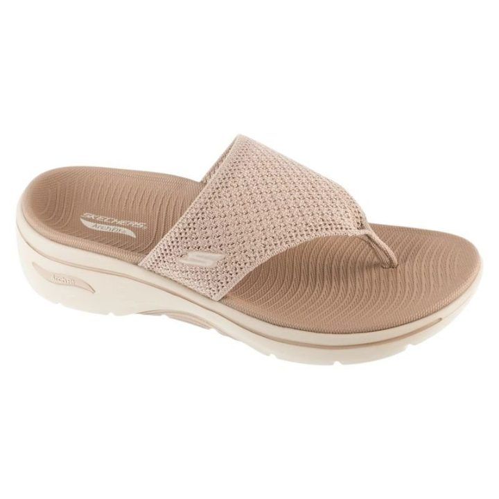 Moteriškos basutės Skechers Go Walk Arch Fit 2.0, smėlio