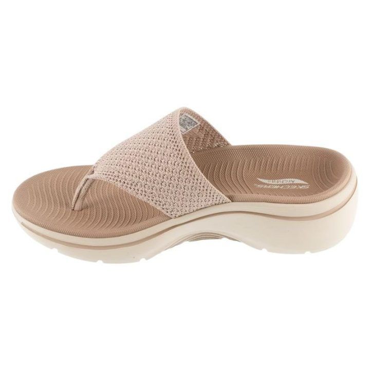 Moteriškos basutės Skechers Go Walk Arch Fit 2.0, smėlio