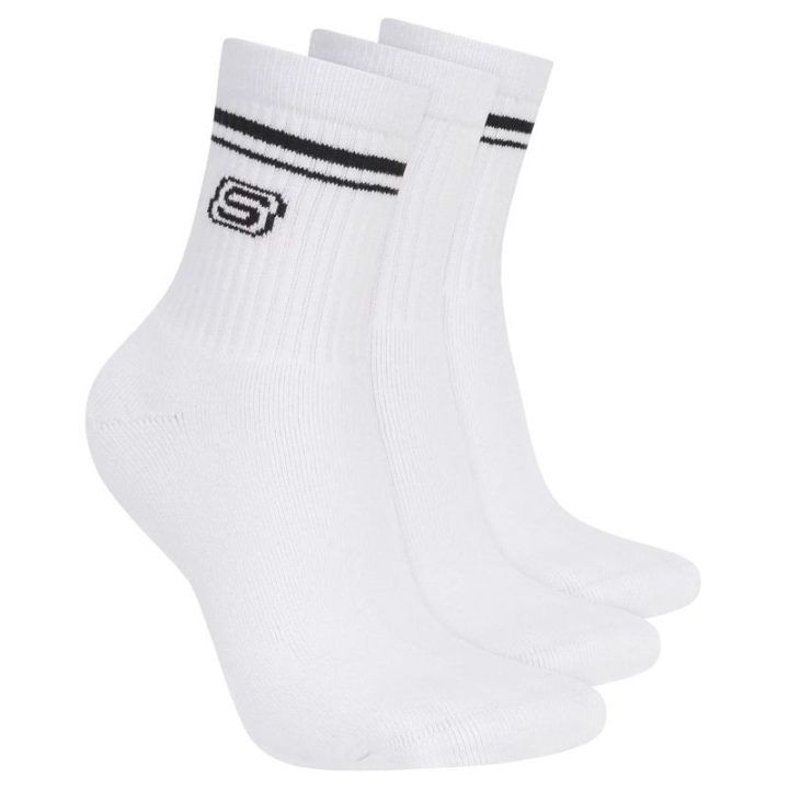 Moteriškų kojinių rinkinys Skechers, 3 poros, baltos