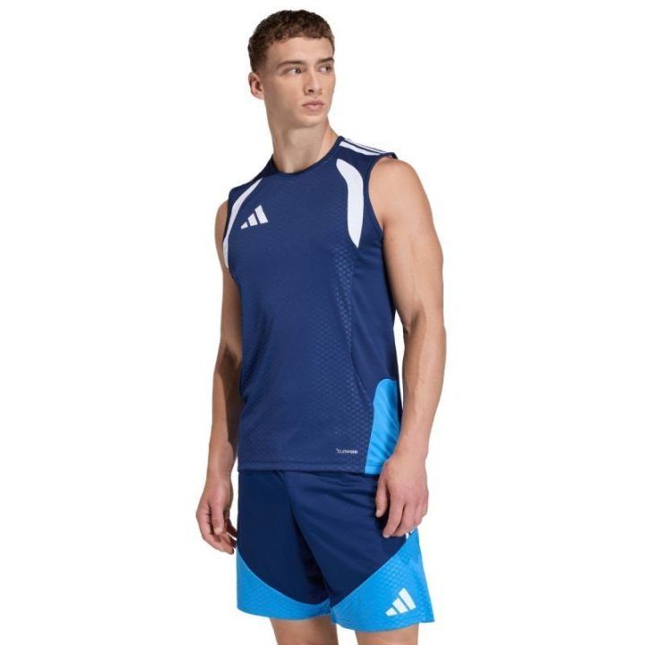 Vyriški berankoviai marškinėliai adidas Tiro 26, tamsiai mėlyni