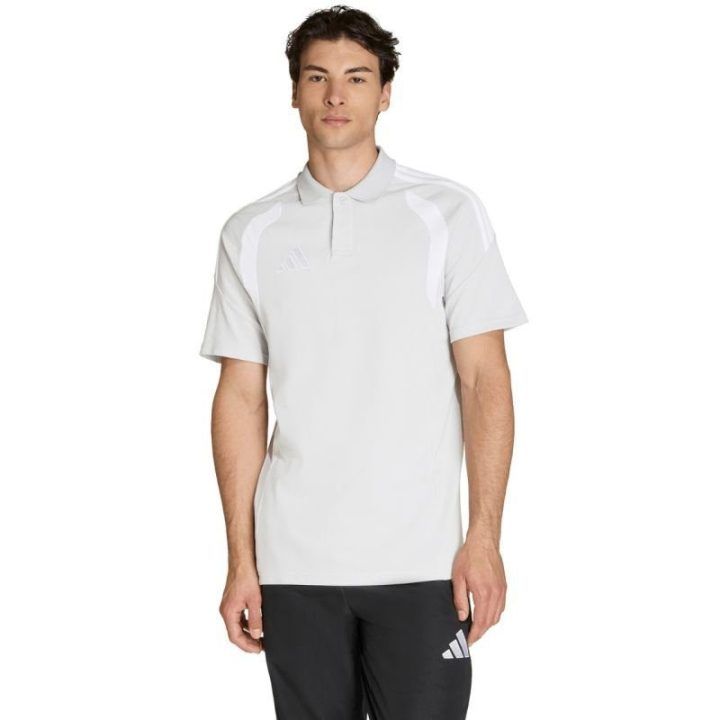 Vyriški polo marškinėliai adidas Tiro 26 League, šviesiai pilki