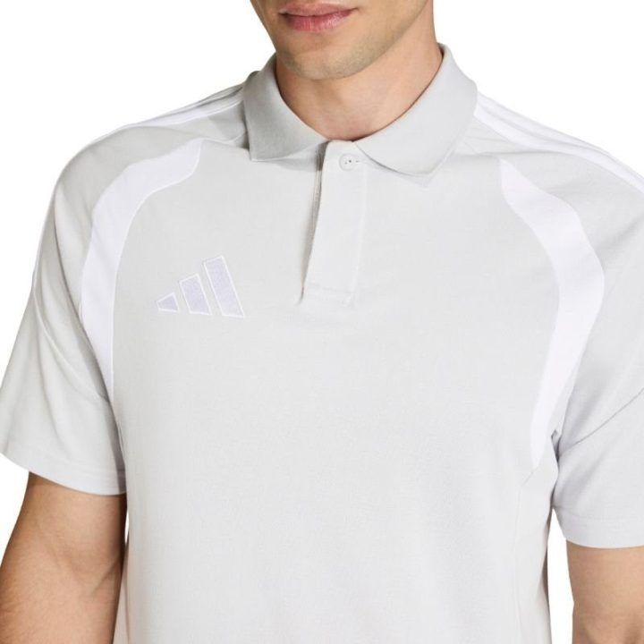 Vyriški polo marškinėliai adidas Tiro 26 League, šviesiai pilki