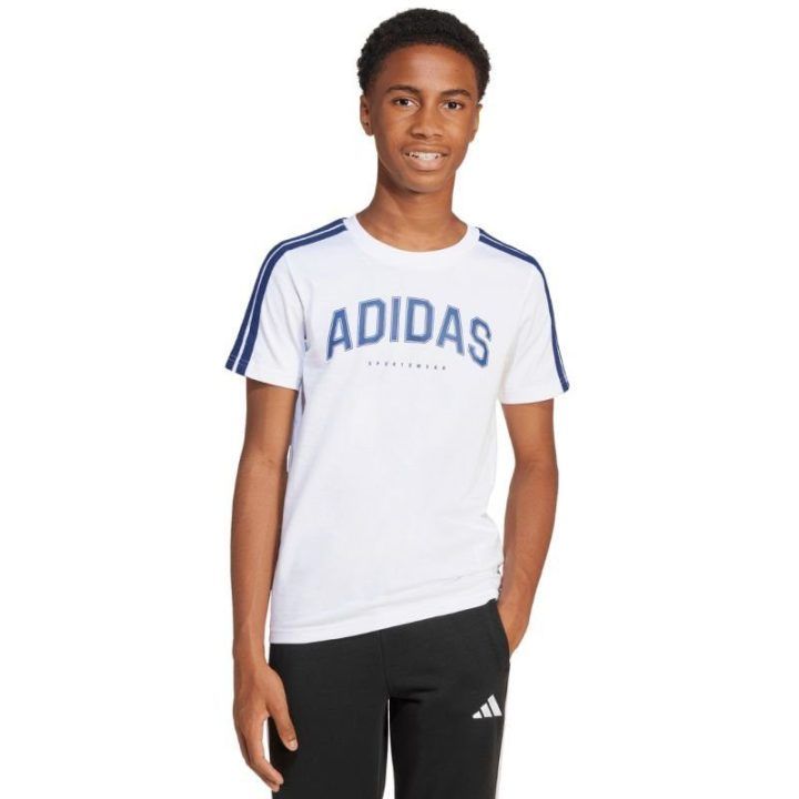 Vaikiški marškinėliai adidas Codes Collegiate Graphic, balti