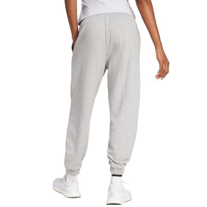 Moteriškos medvilninės kelnės adidas Essentials Linear, šviesiai pilkos