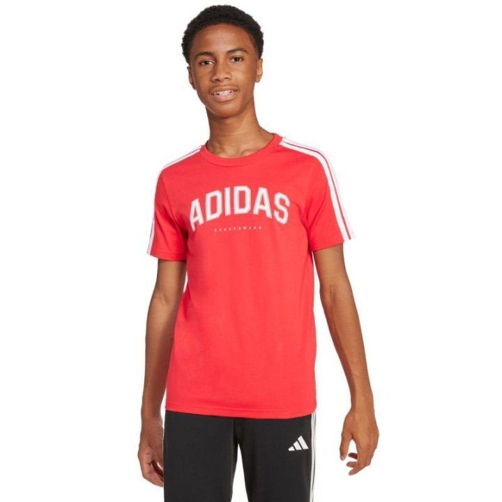 Vaikiški marškinėliai adidas Codes Collegiate Graphic, raudoni