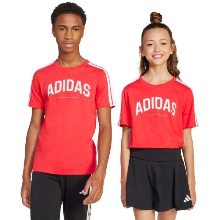 Vaikiški marškinėliai adidas Codes Collegiate Graphic, raudoni