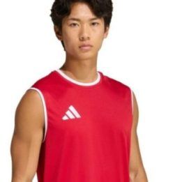 Vyriški marškinėliai be rankovių adidas Entrada 26, raudoni