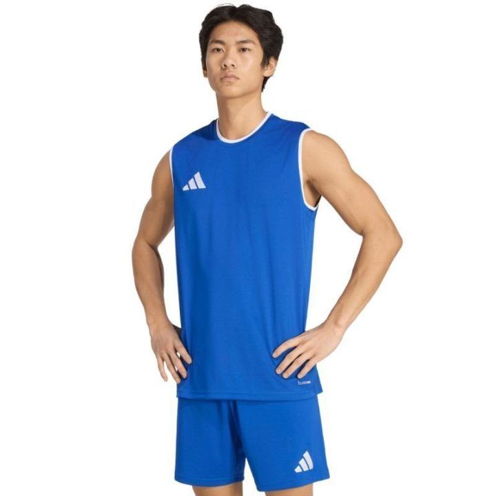 Vyriški marškinėliai be rankovių adidas Entrada 26, mėlyni