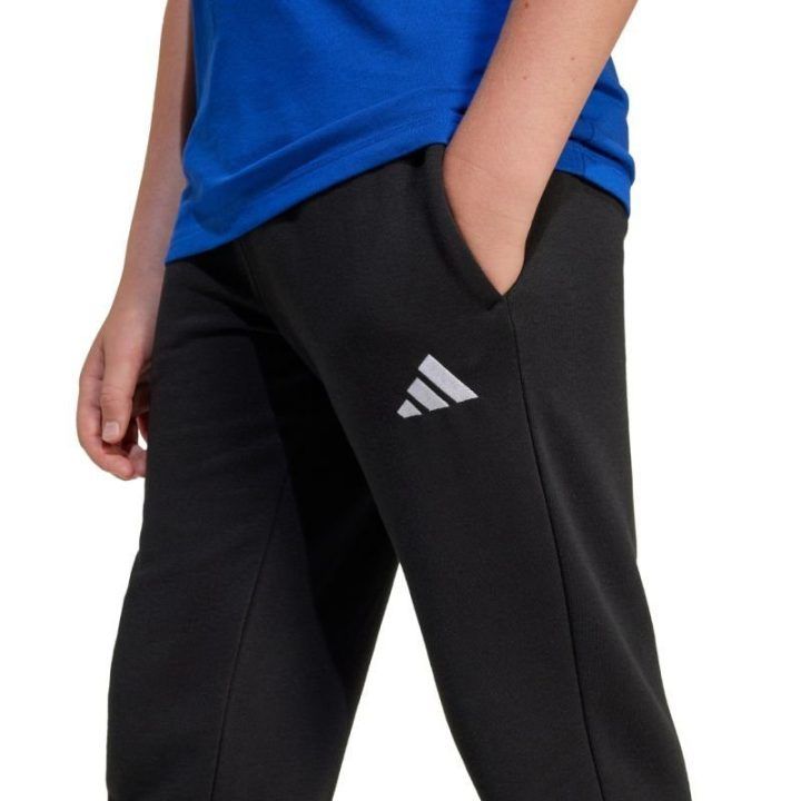 Vaikiškos kelnės su raišteliu adidas Essentials, juodos
