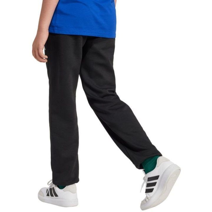 Vaikiškos kelnės su raišteliu adidas Essentials, juodos