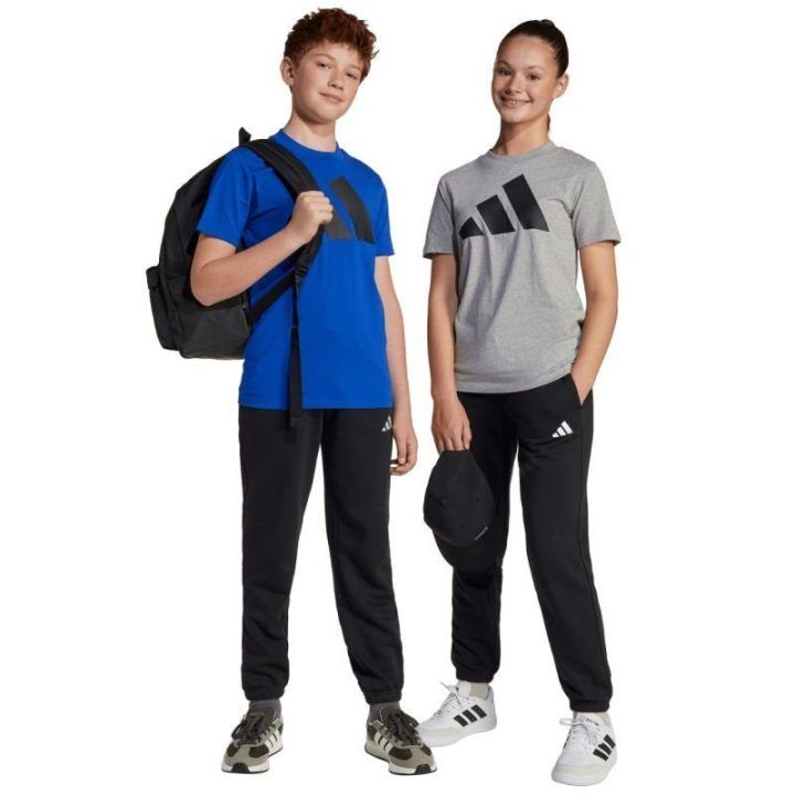 Vaikiškos kelnės su raišteliu adidas Essentials, juodos