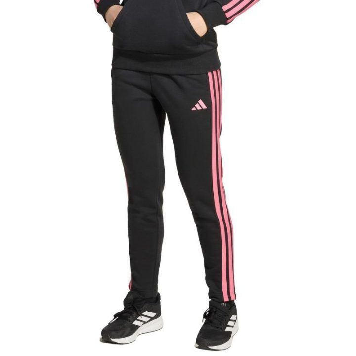 Vaikiškos kelnės su šoninėmis juostomis adidas Essentials, juodos