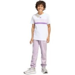 Vaikiškos medvilninės kelnės adidas Essentials, violetinės