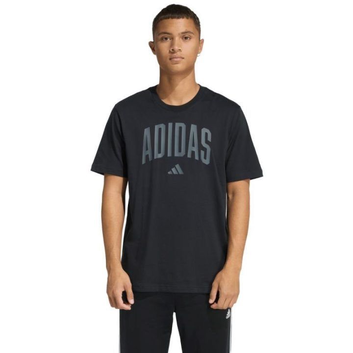 Vyriški medvilniniai marškinėliai adidas Collegiate Lineage, juodi