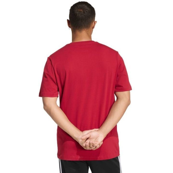 Vyriški medvilniniai marškinėliai adidas Collegiate Lineage, raudoni